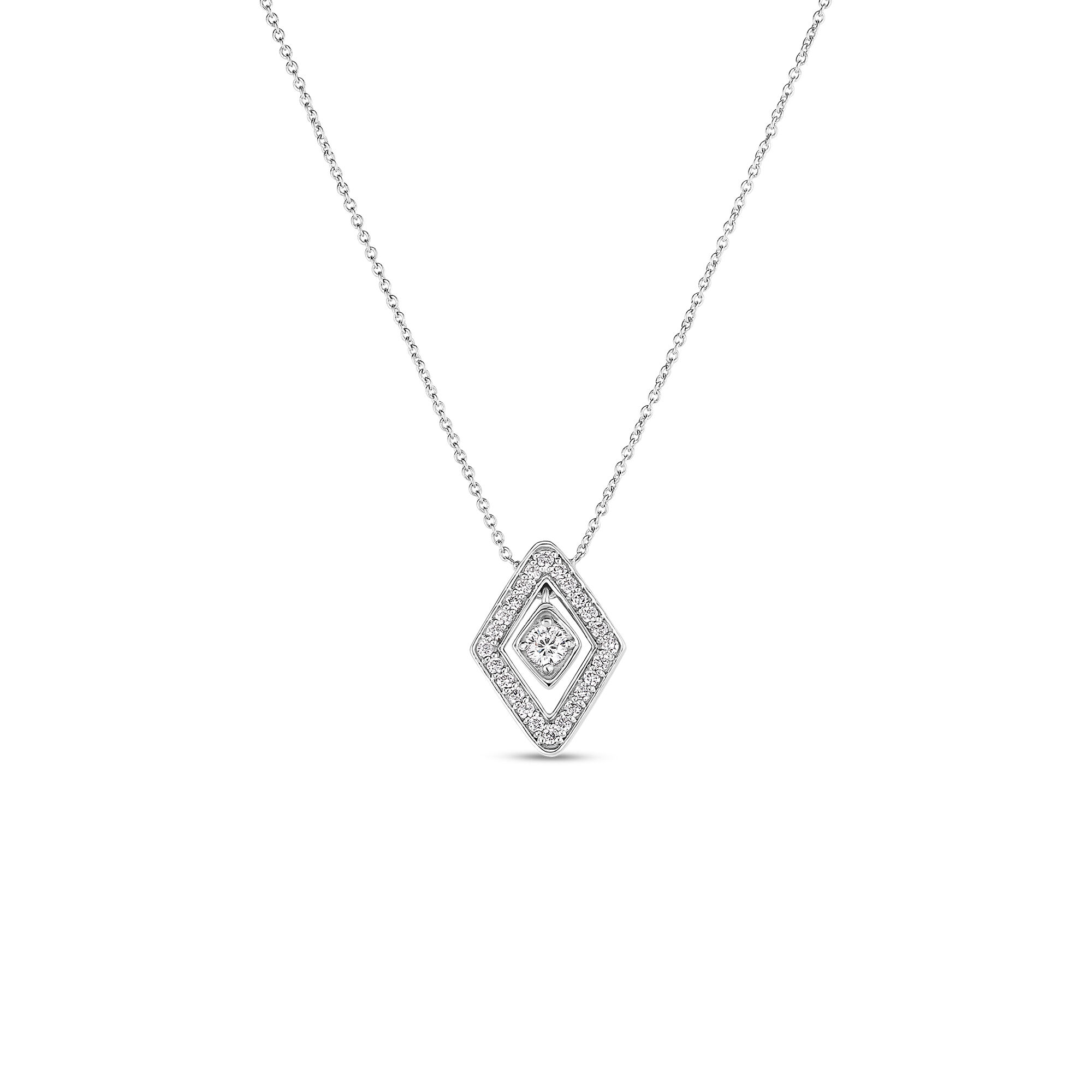 Roberto Coin Tiny Treasures White Gold and Diamond Pendant Maison Birks